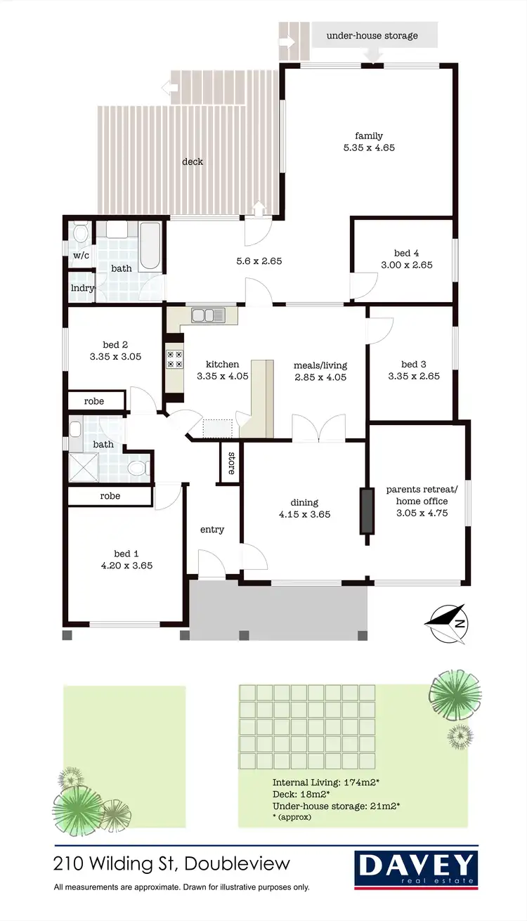 Floorplan of Homely house listing, 210 Wilding Street, Doubleview WA 6018