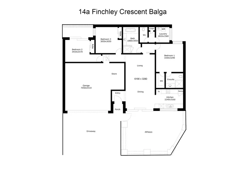 Floorplan of Homely house listing, 14A Finchley Crescent, Balga WA 6061