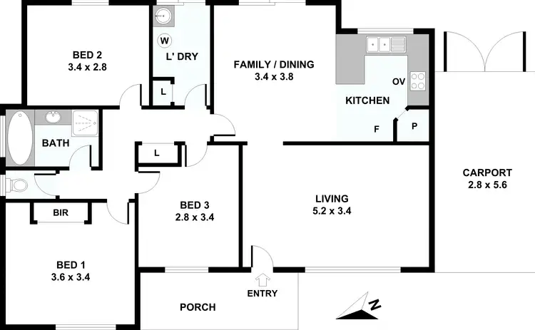 Floorplan of Homely house listing, 103 Torquata Drive, Mirrabooka WA 6061