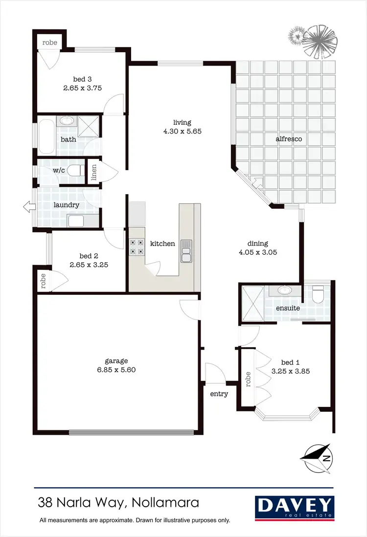 Floorplan of Homely house listing, 38 Narla Way, Nollamara WA 6061