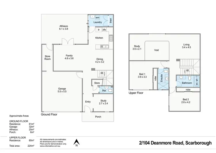 Floorplan of Homely house listing, 2/104 Deanmore Road, Scarborough WA 6019