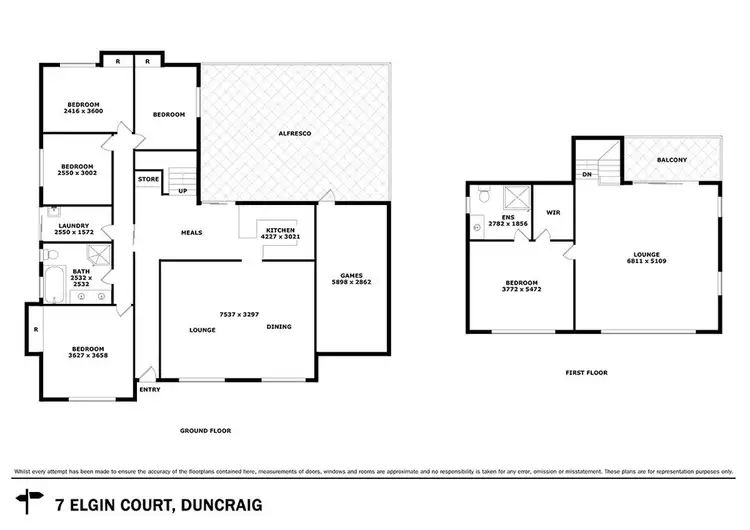Floorplan of Homely house listing, 7 Elgin Court, Duncraig WA 6023