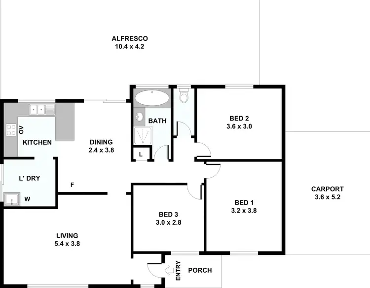 Floorplan of Homely house listing, 50 Coronata Way, Mirrabooka WA 6061