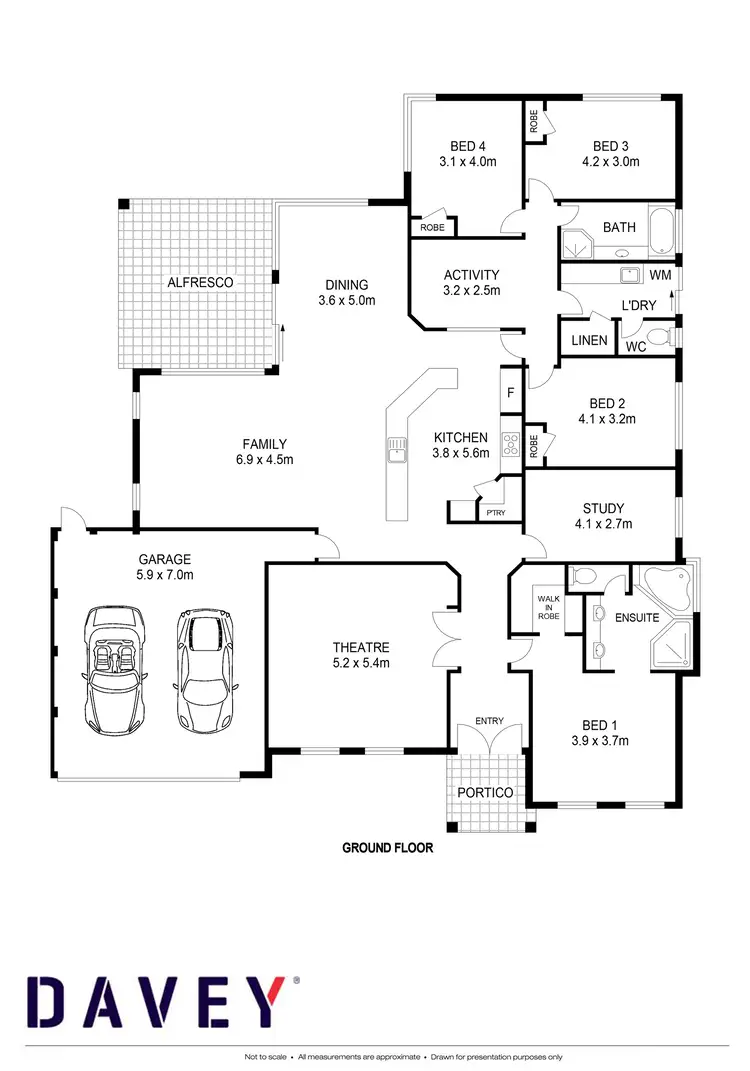 Floorplan of Homely house listing, 10 Tintoretto Bend, Tapping WA 6065