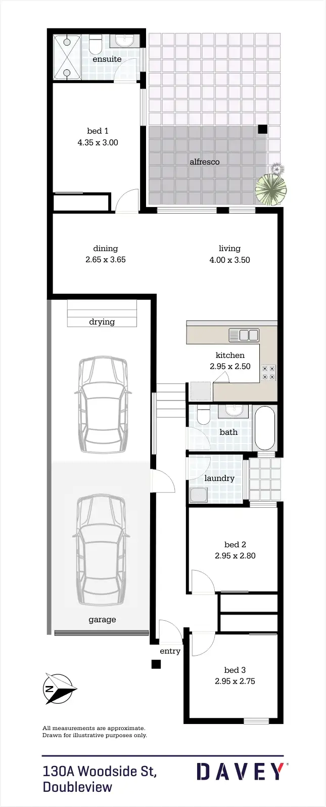 Floorplan of Homely house listing, 130A Woodside St, Doubleview WA 6018