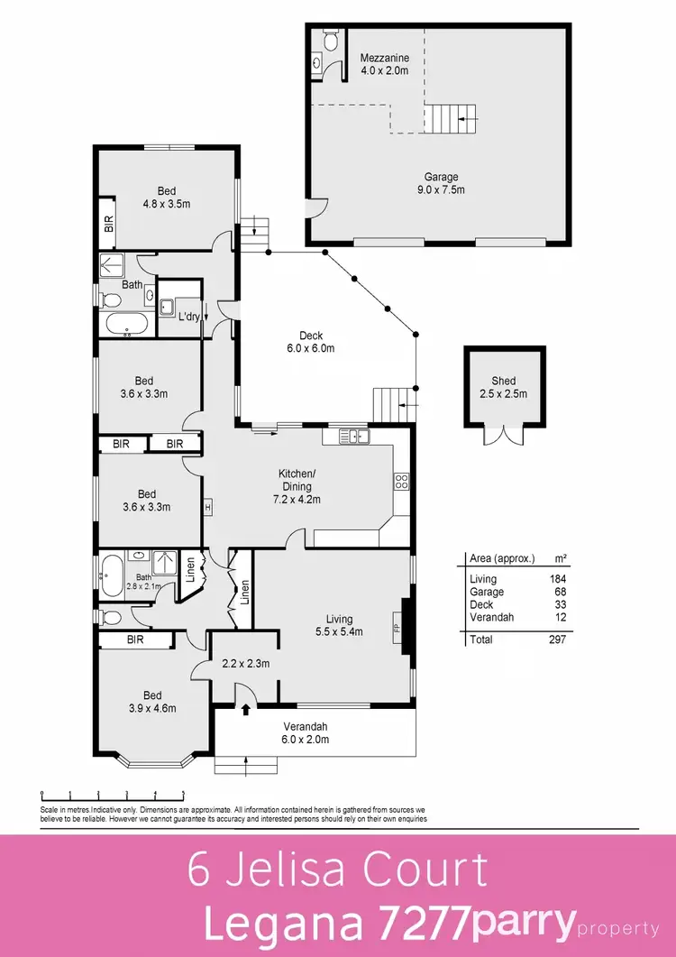 Floorplan of Homely house listing, 6 Jelisa Court, Legana TAS 7277