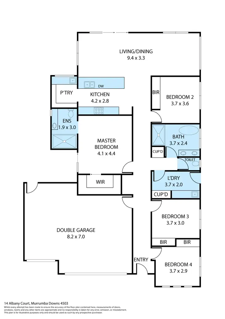 Floorplan of Homely house listing, 14 Albany Court, Murrumba Downs QLD 4503