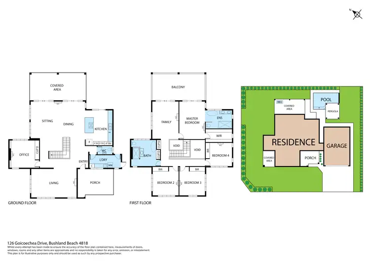 Floorplan of Homely house listing, 126 Goicoechea Drive, Bushland Beach QLD 4818