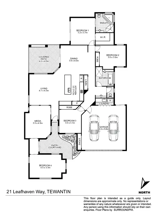 Floorplan of Homely house listing, 21 Leafhaven Drive, Tewantin QLD 4565