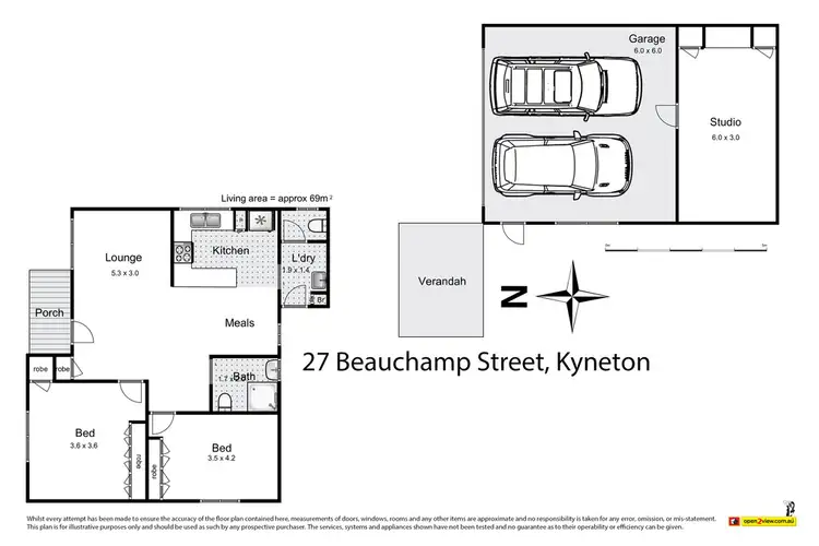 Floorplan of Homely house listing, 27 Beauchamp Street, Kyneton VIC 3444