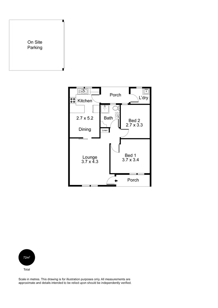 Floorplan of Homely unit listing, 4/20 Chapel St, Campbelltown SA 5074