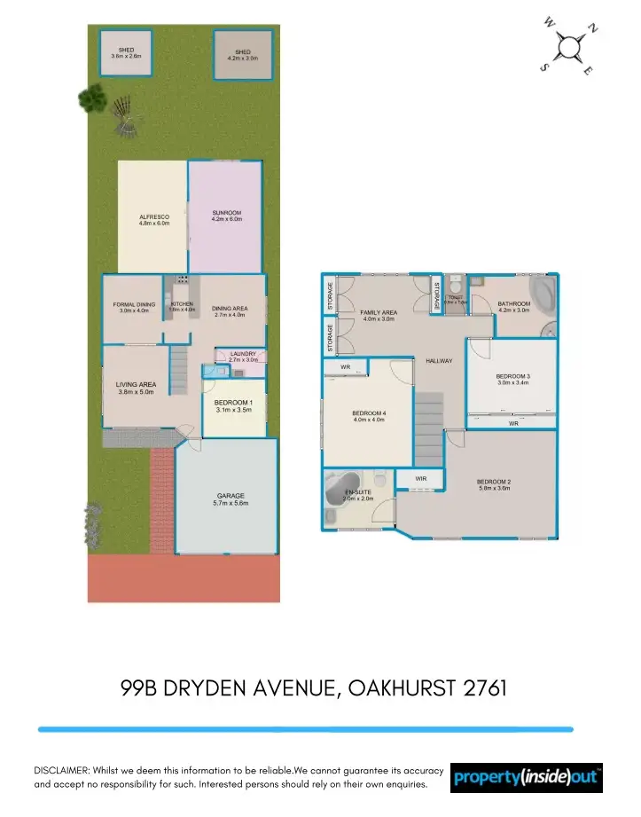 Floorplan of Homely house listing, 99B Dryden Avenue, Oakhurst NSW 2761