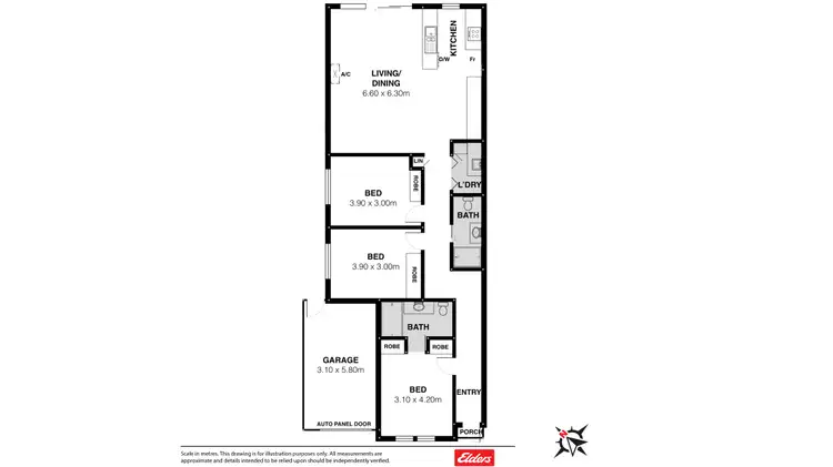 Floorplan of Homely villa listing, 3/22 Farquhar St, Goolwa SA 5214