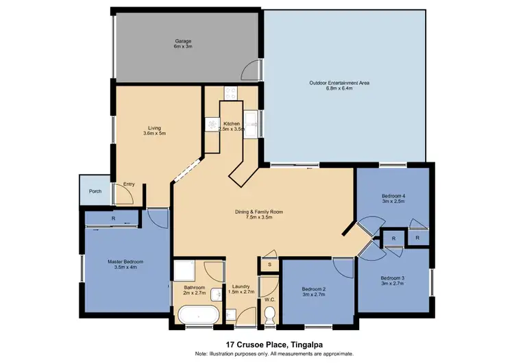 Floorplan of Homely house listing, 17 Crusoe Place, Tingalpa QLD 4173