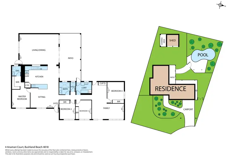 Floorplan of Homely house listing, 4 Anamari Court, Bushland Beach QLD 4818