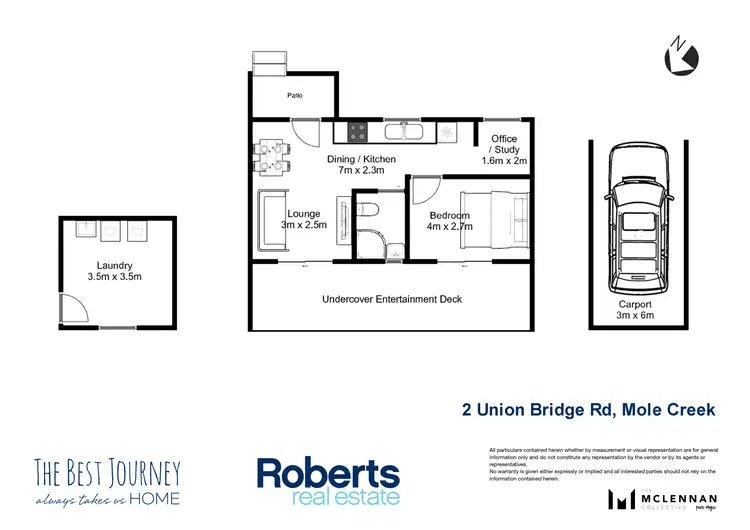 Floorplan of Homely house listing, 2 Union Bridge Road, Mole Creek TAS 7304