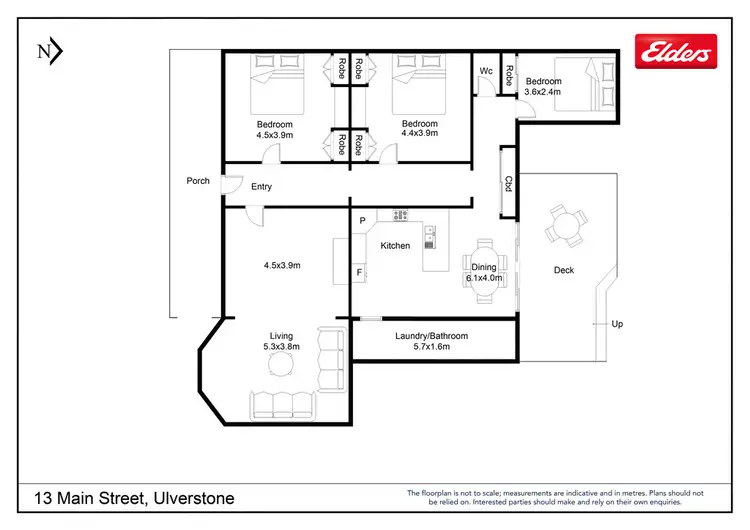 Floorplan of Homely house listing, 13 Main Street, Ulverstone TAS 7315