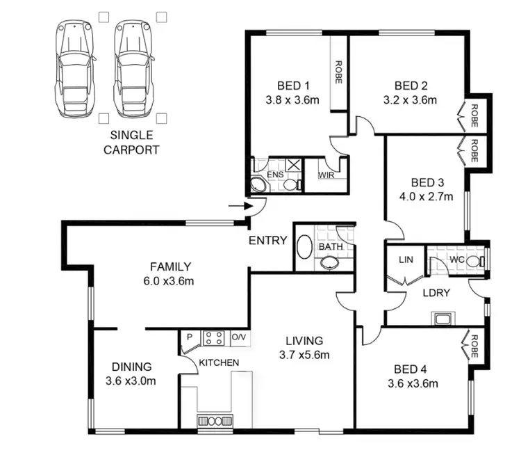 Floorplan of Homely house listing, 20 Lombard Street, Leeming WA 6149