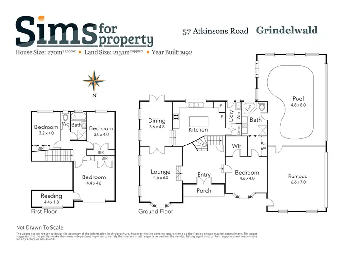 Floorplan of Homely house listing, 57 Atkinsons Road, Grindelwald TAS 7277