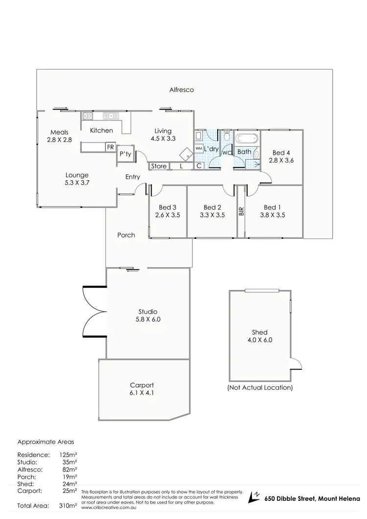 Floorplan of Homely house listing, 650 Dibble Street, Mount Helena WA 6082