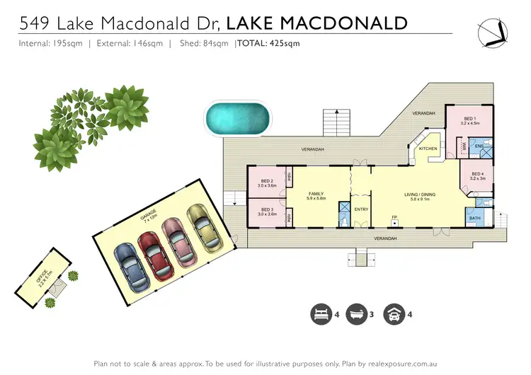Floorplan of Homely house listing, 549 Lake Macdonald Drive, Lake Macdonald QLD 4563