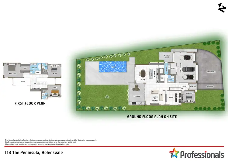 Floorplan of Homely house listing, 113 The Peninsula, Helensvale QLD 4212