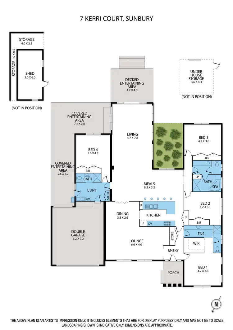 Floorplan of Homely house listing, 7 Kerri Court, Sunbury VIC 3429