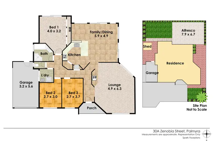 Floorplan of Homely house listing, 30A Zenobia Street, Palmyra WA 6157