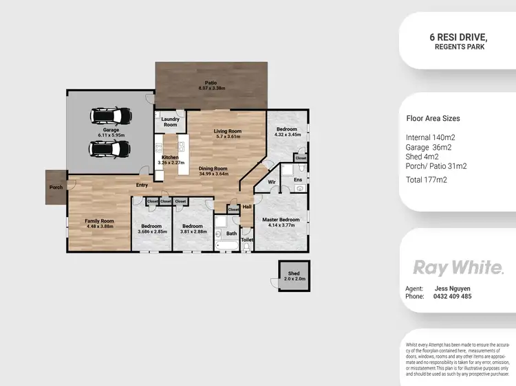 Floorplan of Homely house listing, 6 Resi Drive, Regents Park QLD 4118