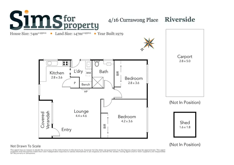 Floorplan of Homely unit listing, 4/16 Currawong Place, Riverside TAS 7250