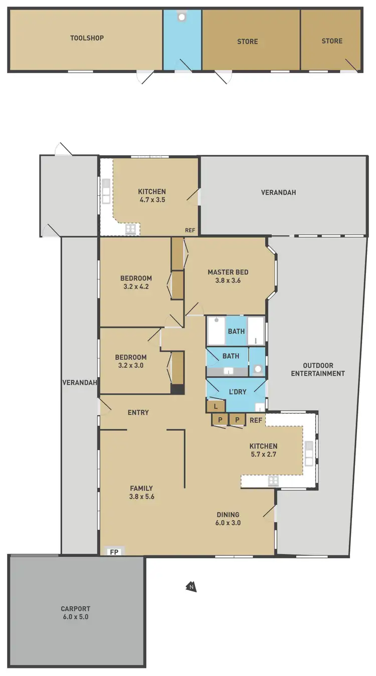 Floorplan of Homely house listing, 1989 Western Highway, Rockbank VIC 3335