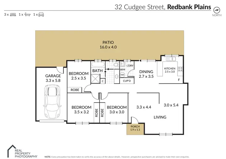 Floorplan of Homely house listing, 32 Cudgee Street, Redbank Plains QLD 4301