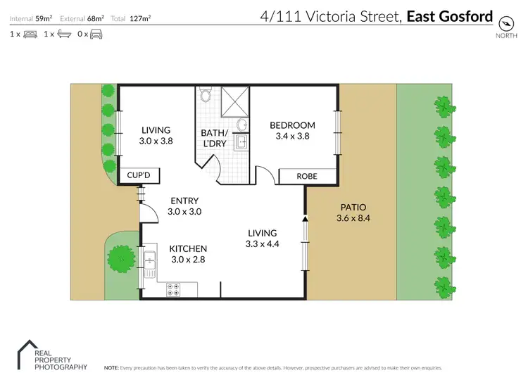 Floorplan of Homely villa listing, 4/111 Victoria Street, East Gosford NSW 2250