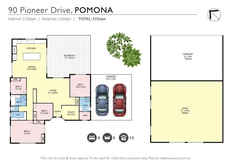 Floorplan of Homely house listing, 90 Pioneer Road, Pomona QLD 4568