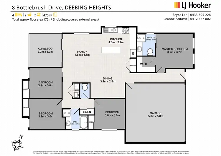 Floorplan of Homely house listing, 8 Bottlebrush Drive, Deebing Heights QLD 4306