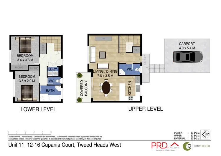 Floorplan of Homely townhouse listing, 11/12-16 Cupania Court, Tweed Heads West NSW 2485