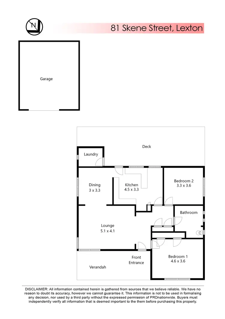 Floorplan of Homely house listing, 81 Skene Street, Lexton VIC 3352