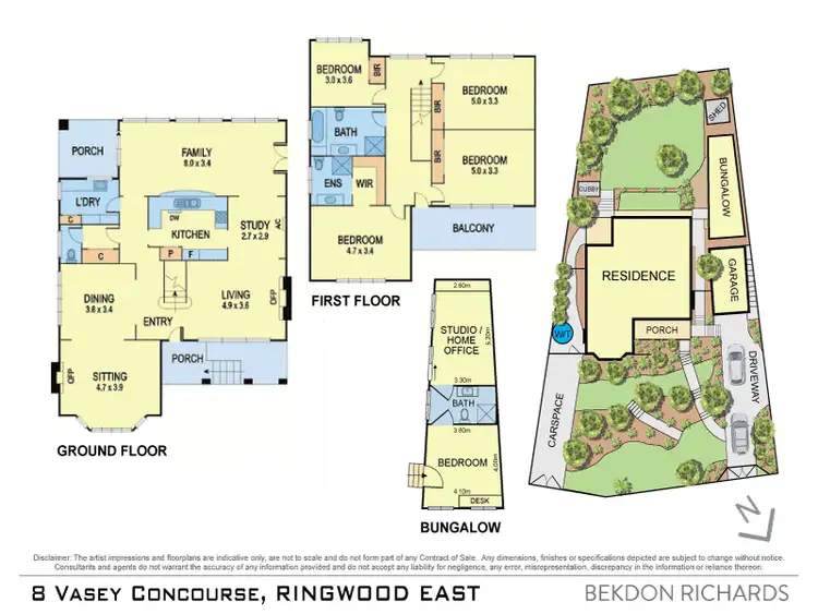 Floorplan of Homely house listing, 8 Vasey Concourse, Ringwood East VIC 3135