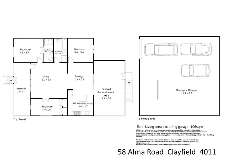 Floorplan of Homely house listing, 58 Alma Road, Clayfield QLD 4011