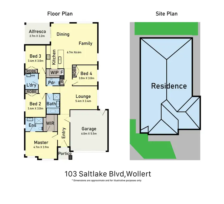 Floorplan of Homely house listing, 103 Saltlake Boulevard, Wollert VIC 3750