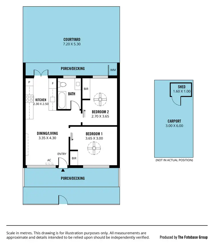Floorplan of Homely unit listing, 2/322 Anzac Highway (facing Maynard Road), Plympton SA 5038