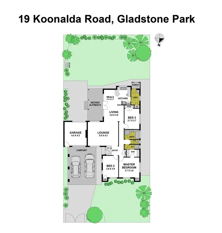 Floorplan of Homely house listing, 19 Koonalda Road, Gladstone Park VIC 3043