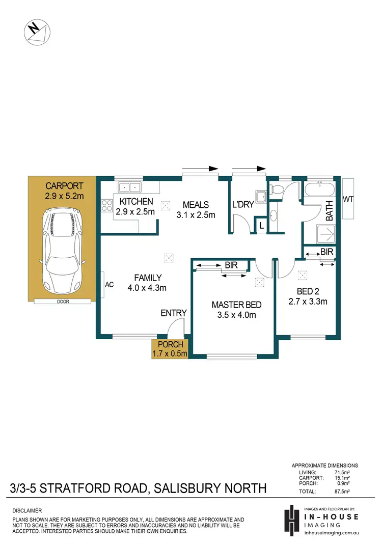 Floorplan of Homely house listing, 3/3-5 Stratford Road, Salisbury North SA 5108