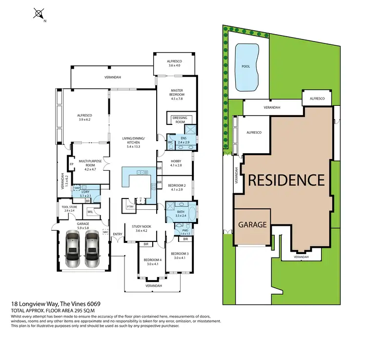 Floorplan of Homely house listing, 18 Longview Way, The Vines WA 6069