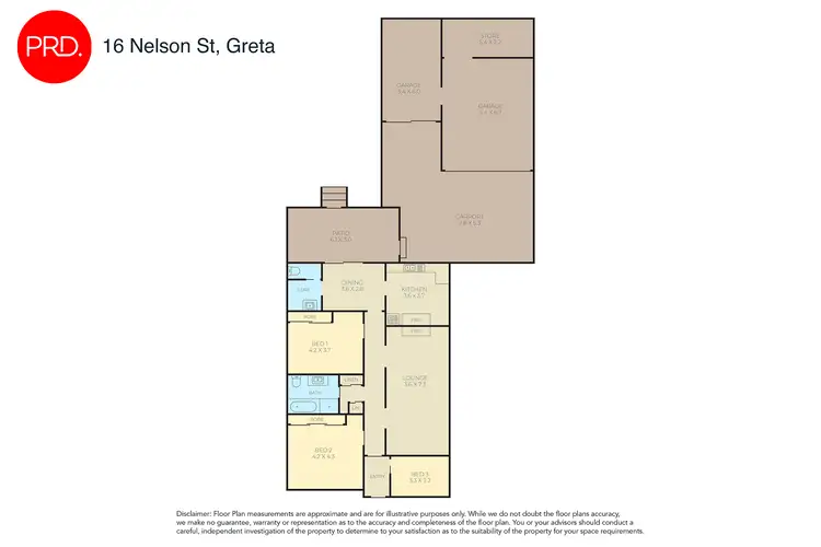 Floorplan of Homely house listing, 16 Nelson Street, Greta NSW 2334