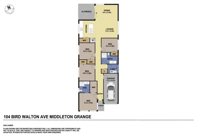 Floorplan of Homely house listing, 104 Bird Walton Avenue, Middleton Grange NSW 2171