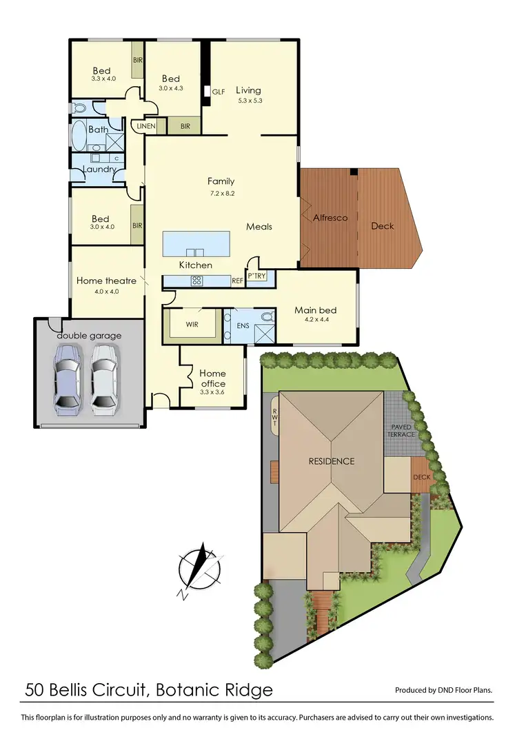 Floorplan of Homely house listing, 50 Bellis Circuit, Botanic Ridge VIC 3977