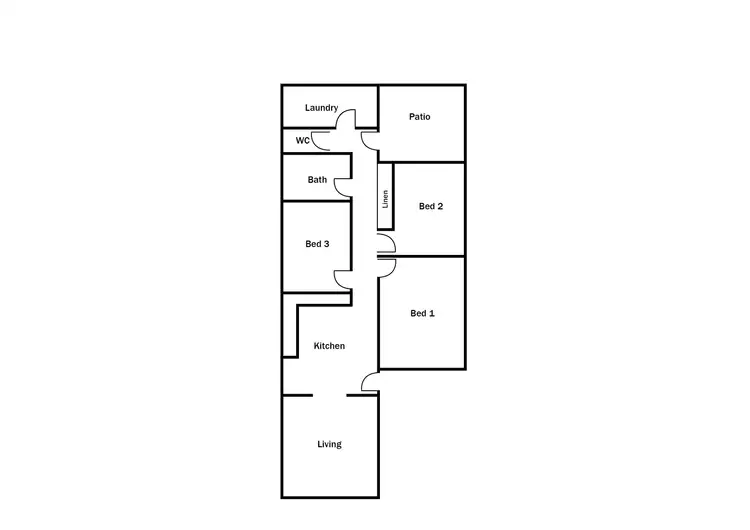 Floorplan of Homely house listing, 13B Clara Road, Hamilton Hill WA 6163