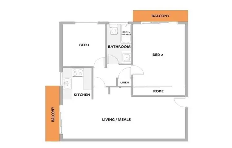 Floorplan of Homely unit listing, 13/30 Trinculo Place, Queanbeyan East NSW 2620