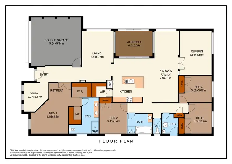 Floorplan of Homely house listing, 46 Pacific Palms Circuit, Carnes Hill NSW 2171